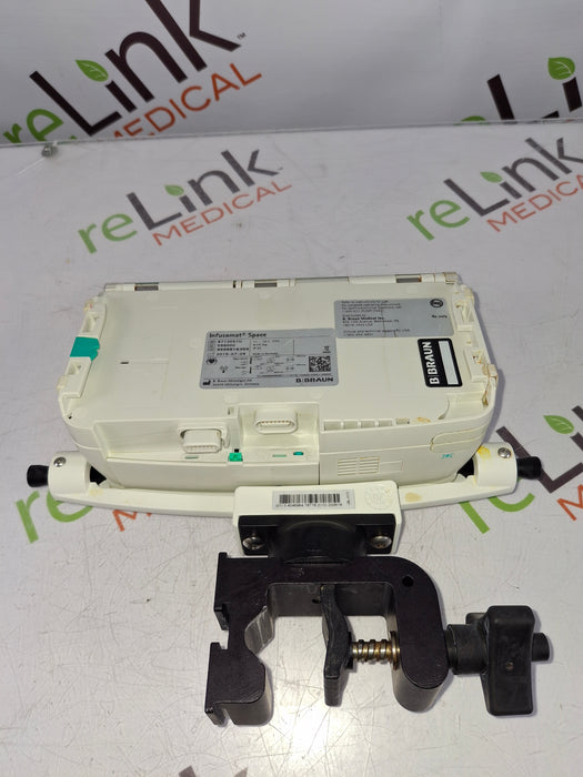 B. Braun Infusomat Space w/Pole Clamp & AC Adapter Infusion Pump