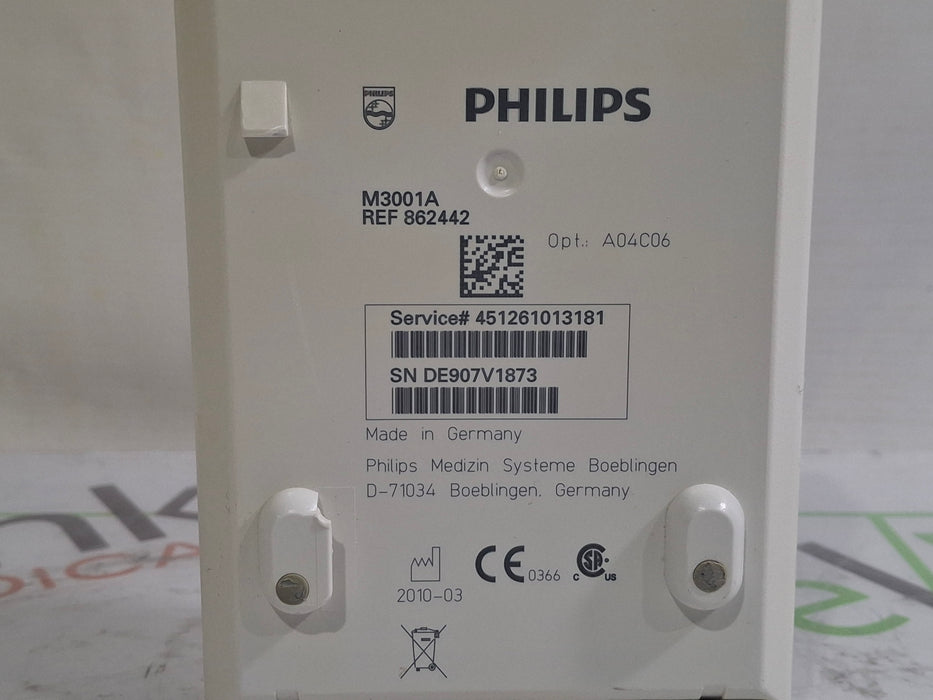 Philips M3001A-A04C06 OxiMax SpO2, NIBP, ECG, Temp, IBP MMS Module