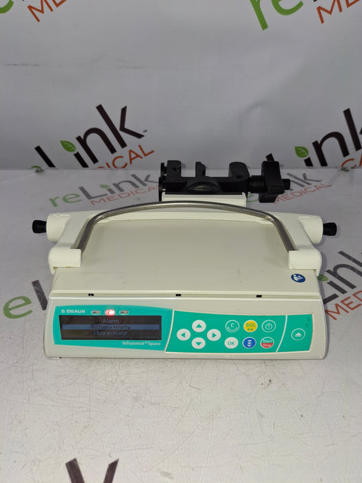 B. Braun Infusomat Space w/Pole Clamp & AC Adapter Infusion Pump
