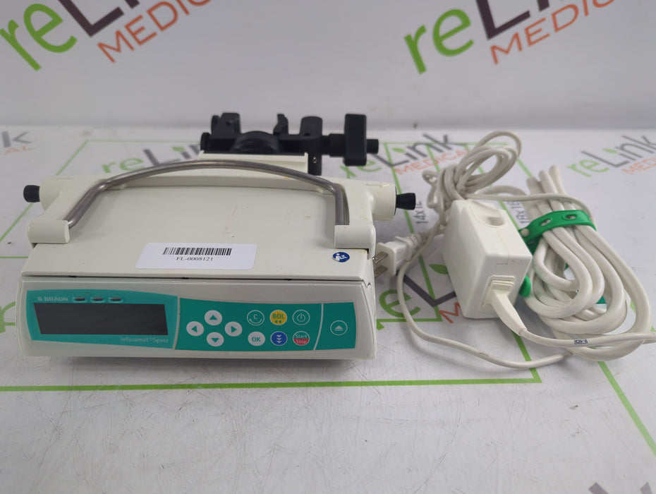 B. Braun Infusomat Space w/Pole Clamp & AC Adapter Infusion Pump