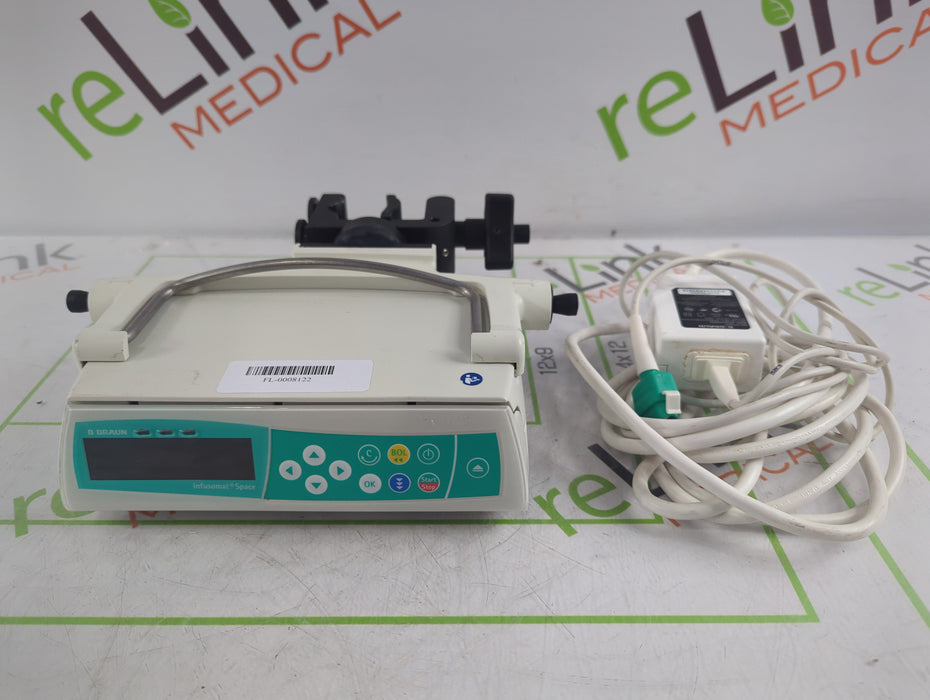 B. Braun Infusomat Space w/Pole Clamp & AC Adapter Infusion Pump
