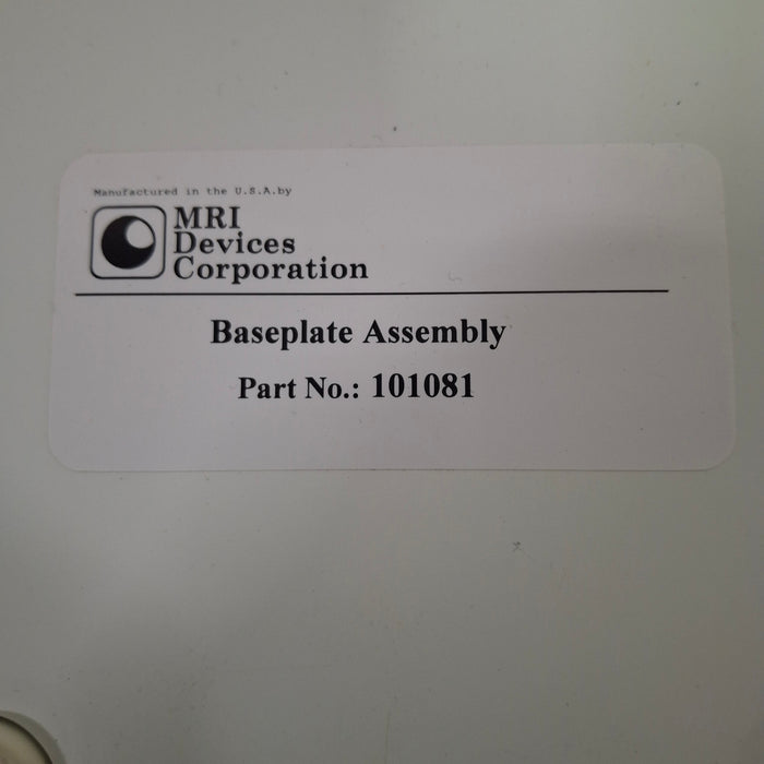MRI Devices Corporation 101081 Baseplate Assembly