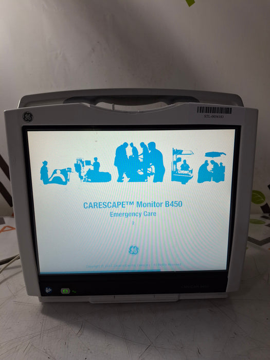 GE Healthcare Carescape B450 Emergency Care Patient Monitor