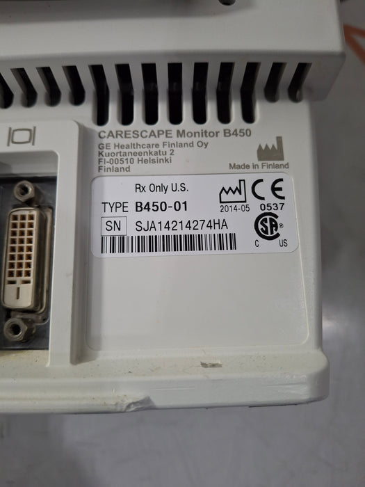 GE Healthcare Carescape B450 Patient Monitor