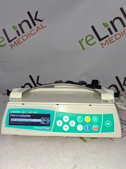 B. Braun Infusomat Space w/Pole Clamp & AC Adapter Infusion Pump