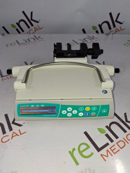 B. Braun Infusomat Space w/Pole Clamp & AC Adapter Infusion Pump