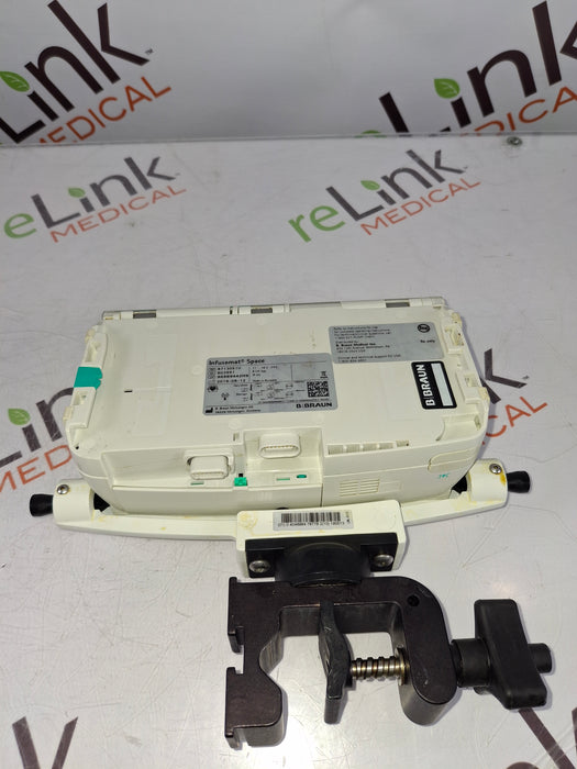 B. Braun Infusomat Space w/Pole Clamp & AC Adapter Infusion Pump