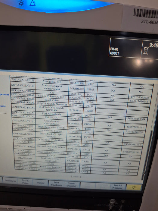 GE Healthcare Carescape B450 Emergency Care Patient Monitor