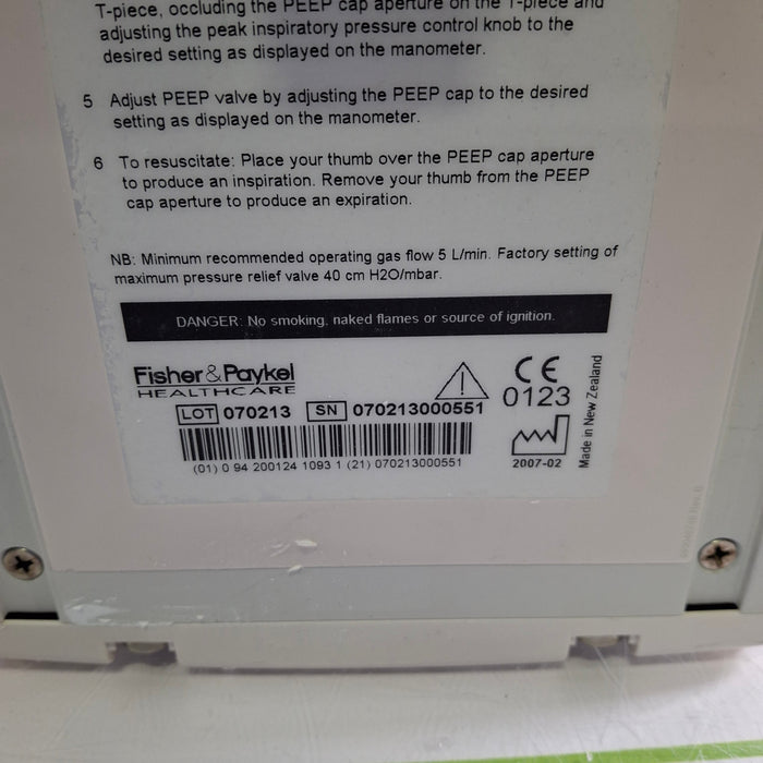 Fisher & Paykel Neopuff Infant T-Piece Resuscitator