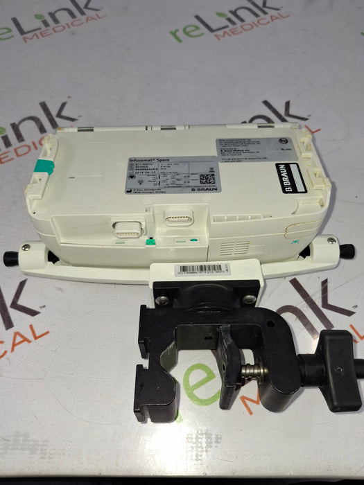 B. Braun Infusomat Space w/Pole Clamp & AC Adapter Infusion Pump