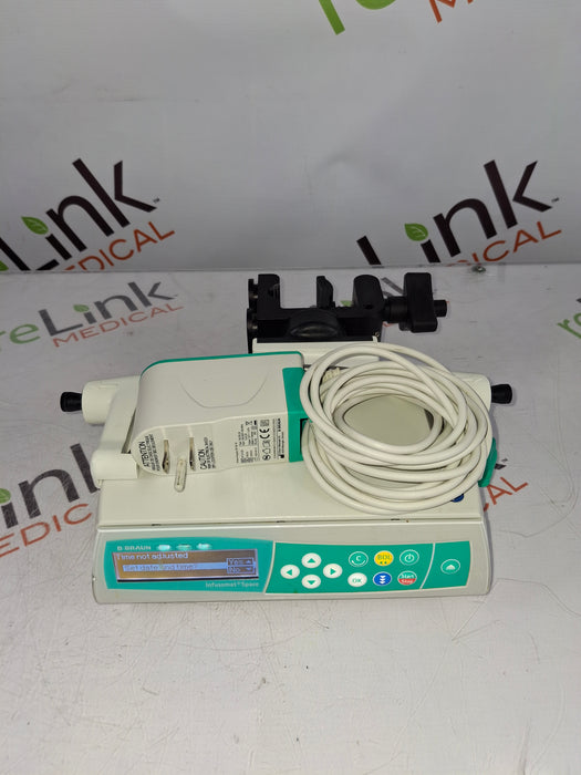B. Braun Infusomat Space w/Pole Clamp & AC Adapter Infusion Pump