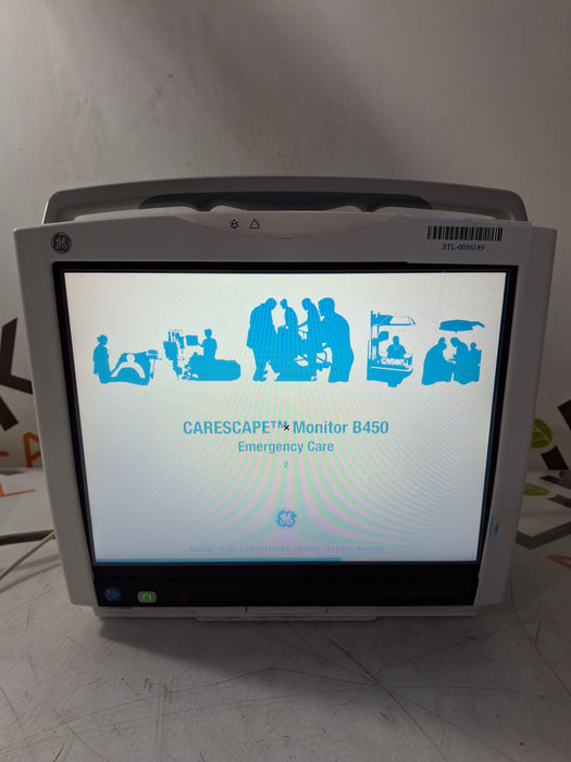 GE Healthcare Carescape B450 Emergency Care Patient Monitor