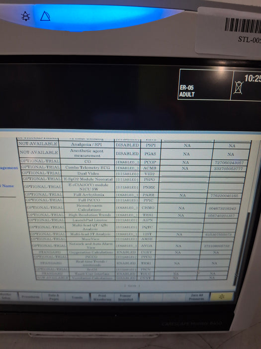 GE Healthcare Carescape B450 Emergency Care Patient Monitor