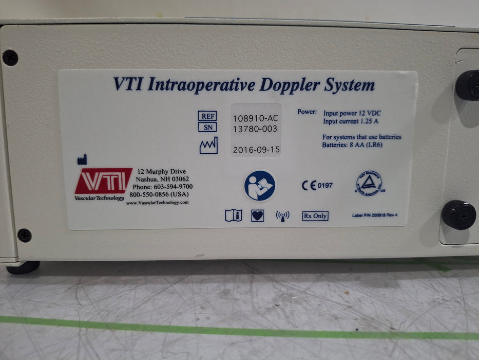 Vascular Technology Inc 108910-AC VTI Intraoperative Doppler System