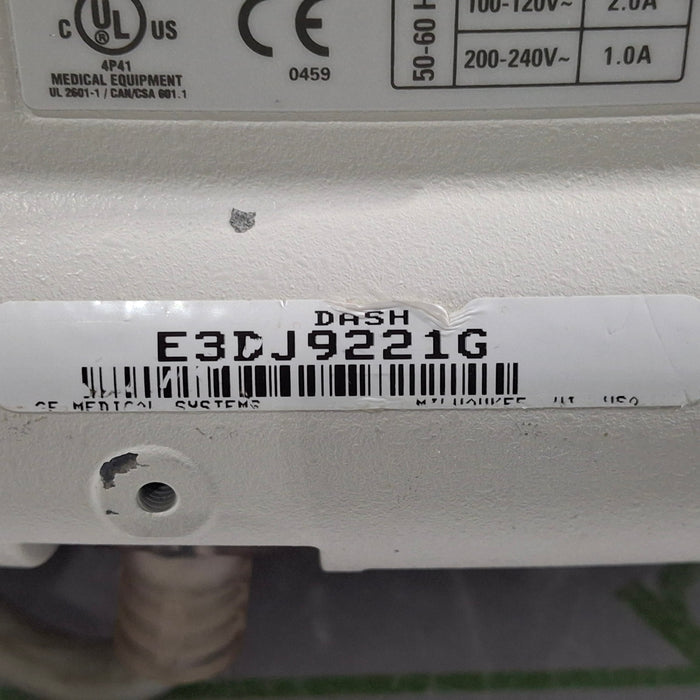 GE Healthcare Dash 3000 - Masimo SpO2 Patient Monitor
