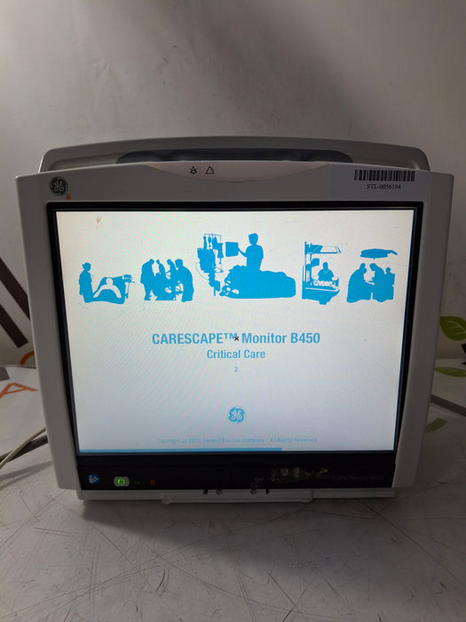 GE Healthcare Carescape B450 Critical Care Patient Monitor