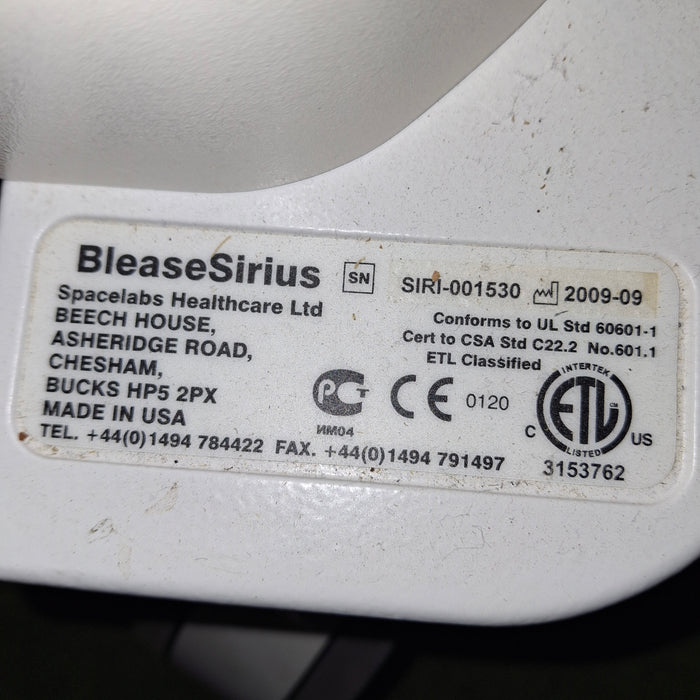 Spacelabs Healthcare BleaseSirius Anesthesia Machine