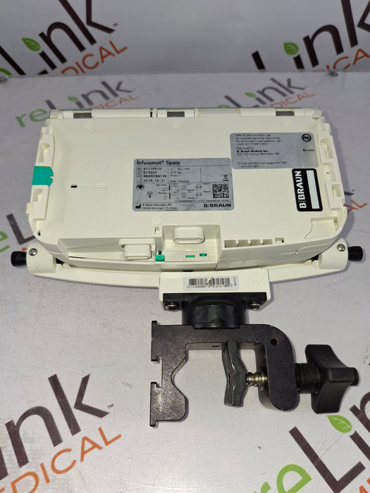 B. Braun Infusomat Space w/Pole Clamp Infusion Pump