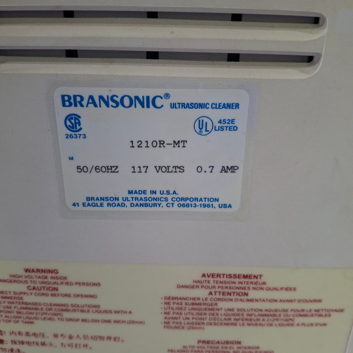 Branson Ultrasonics 1210 Sonicator
