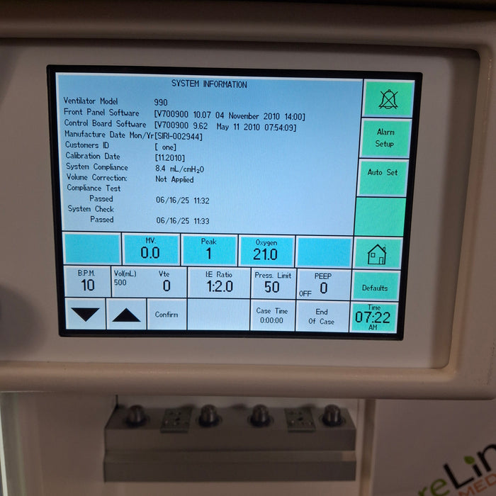 Spacelabs Healthcare Spacelabs Healthcare BleaseSirius Anesthesia Machine Anesthesia reLink Online