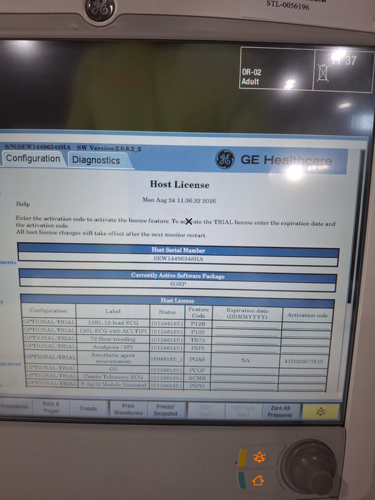 GE Healthcare Carescape B650 Anesthesia Care Patient Monitor