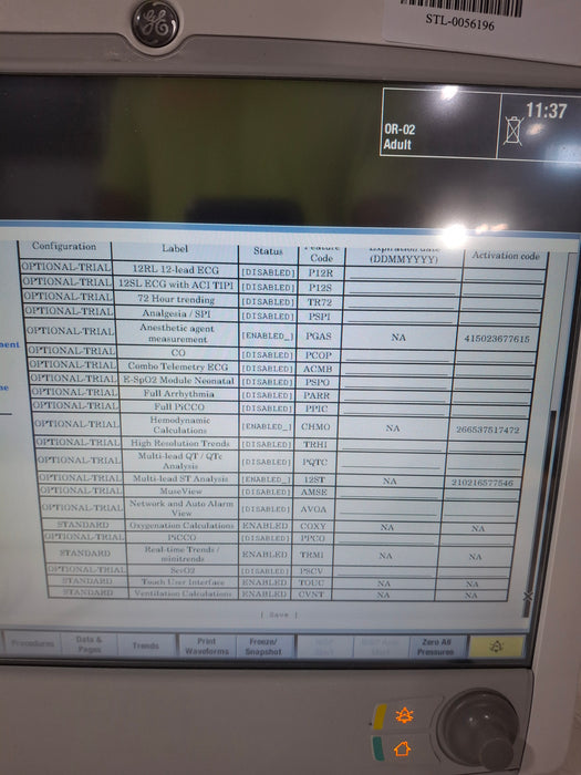 GE Healthcare Carescape B650 Anesthesia Care Patient Monitor