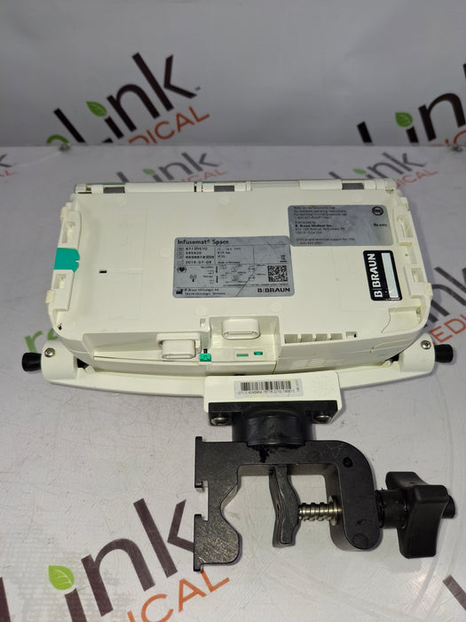 B. Braun Infusomat Space w/Pole Clamp Infusion Pump