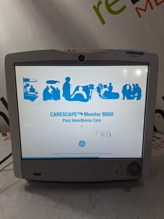 GE Healthcare Carescape B650 Post Anesthesia Care Patient Monitor