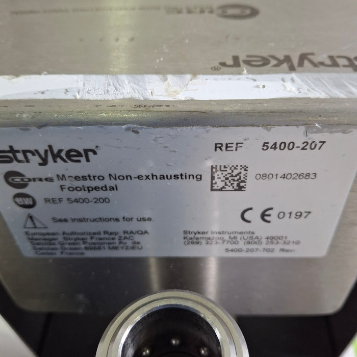 Stryker 5400-207 Core Maestro Foot Pedal