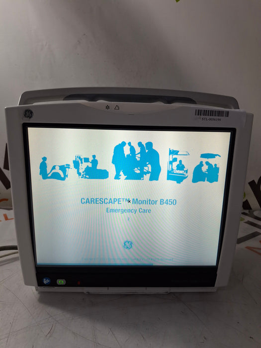 GE Healthcare Carescape B450 Emergency Care Patient Monitor