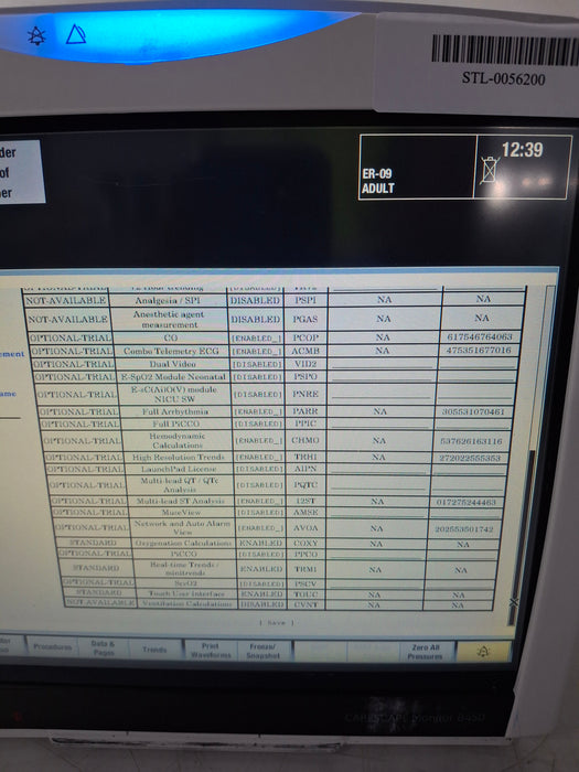 GE Healthcare Carescape B450 Emergency Care Patient Monitor