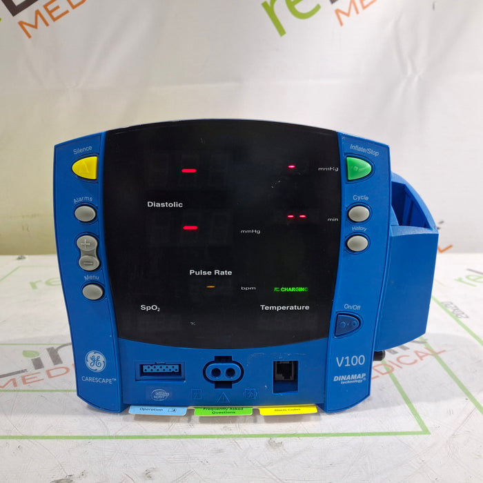 GE Healthcare Dinamap V100 - NIBP, SpO2, Temp Vital Signs Monitor