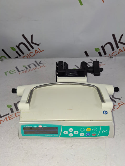 B. Braun Infusomat Space w/Pole Clamp Infusion Pump