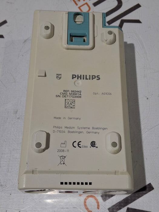Philips M3001A-A01C06 Fast SpO2, NIBP, ECG, Temp, IBP MMS Module
