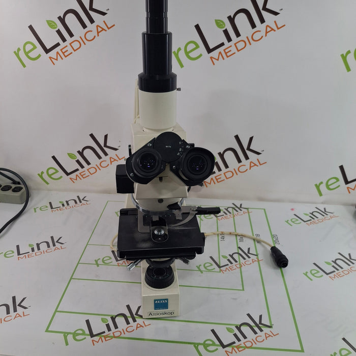 Carl Zeiss Axioskope Trinocular Microscope