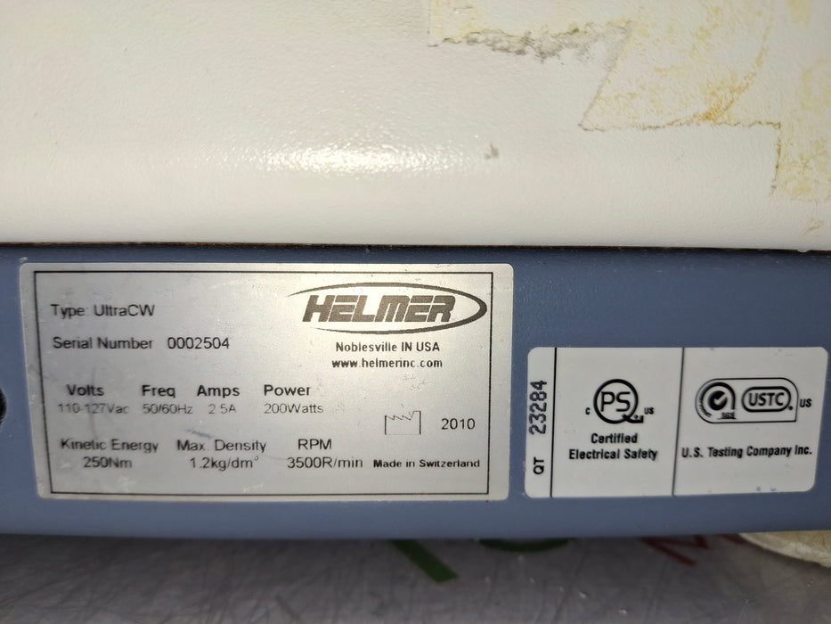Helmer Inc UltraCW Cell Washing Centrifuge