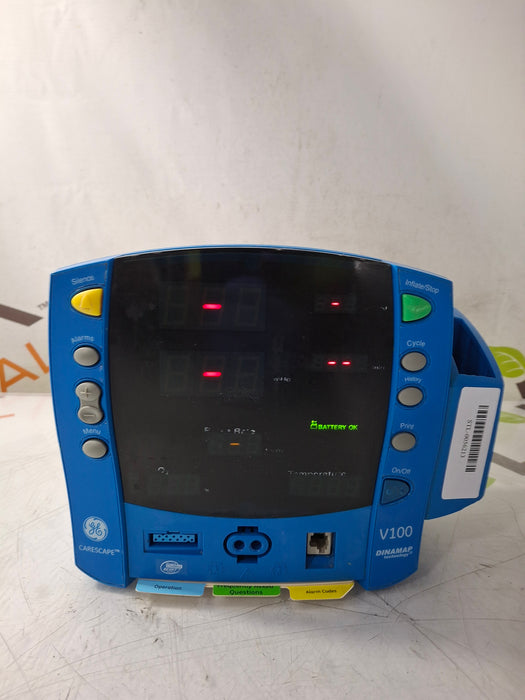 GE Healthcare Dinamap V100 - NIBP, SpO2, Temp Vital Signs Monitor