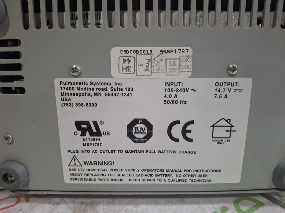 Pulmonetic Systems LTV UPS