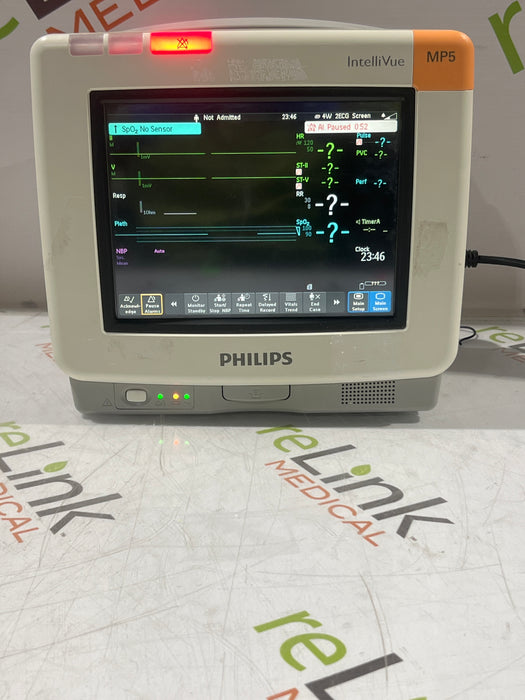 Philips Intellivue MP5 - ECG, Fast SpO2, NIBP Patient Monitor
