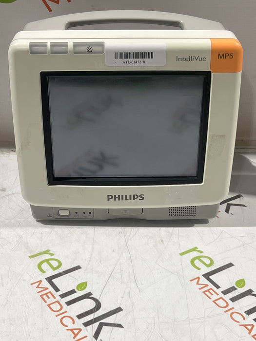 Philips Intellivue MP5 - ECG, Fast SpO2, NIBP Patient Monitor