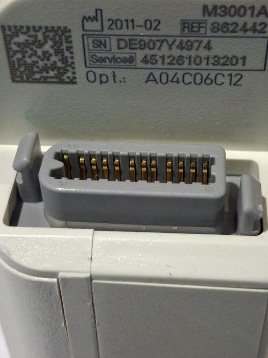 Philips M3001A-A04C06C12 OxiMax SpO2, NIBP, 12 Lead ECG, Temp, IBP MMS Module