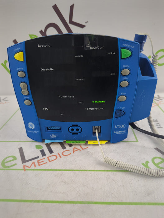 GE Healthcare Dinamap V100 - NIBP, SpO2, Temp Vital Signs Monitor
