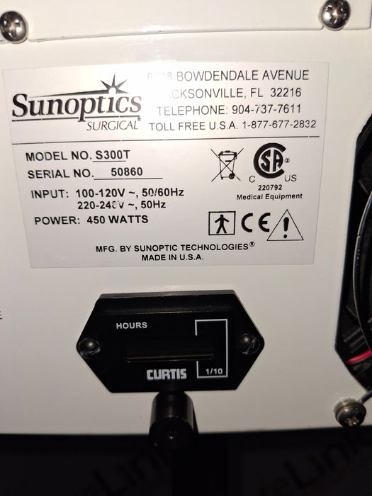 Sunoptics Surgical S300T Titan Light Source