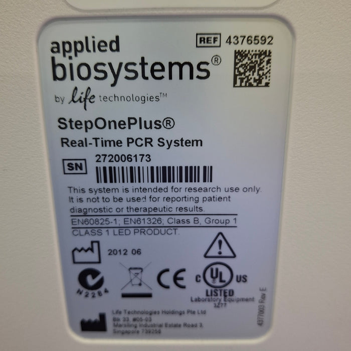 Applied Biosystems StepOne Plus Real-Time PCR System
