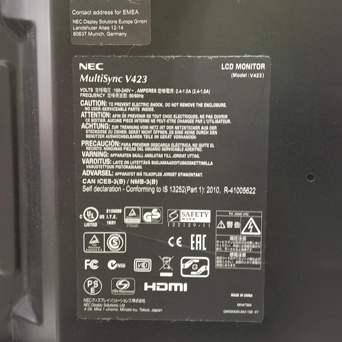 NEC Multisync V423 42" LED Monitor