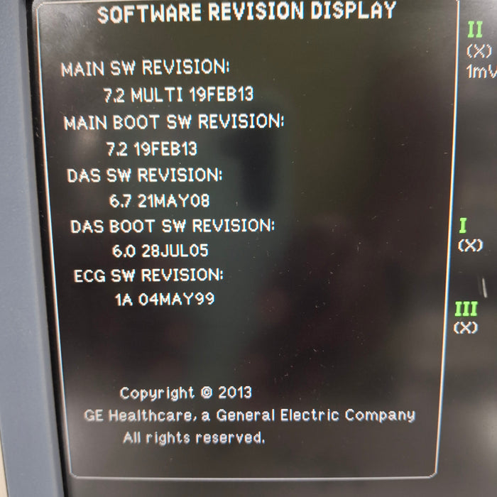 GE Healthcare Dash 4000 - GE/Nellcor SpO2 Patient Monitor