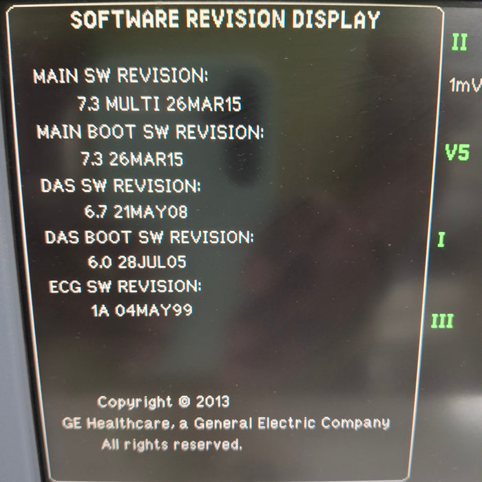 GE Healthcare Dash 4000 - GE/Nellcor SpO2 Patient Monitor