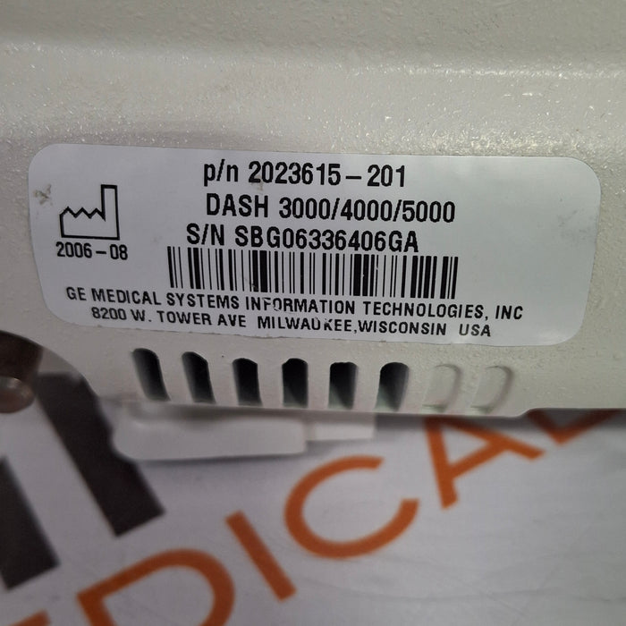 GE Healthcare Dash 4000 - GE/Nellcor SpO2 Patient Monitor