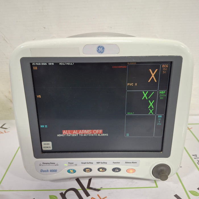 GE Healthcare Dash 4000 - GE/Nellcor SpO2 Patient Monitor