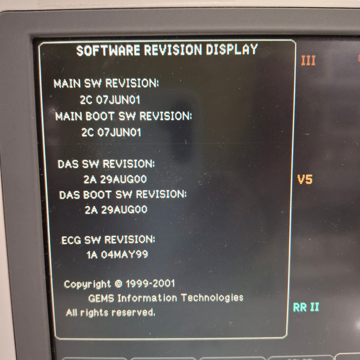GE Healthcare Dash 4000 - GE/Nellcor SpO2 Patient Monitor